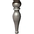 Ножки для мебели Armadi Art 882-SL массив серебро h36 (пара) Ножки для мебели Armadi Art 882-SL массив серебро h36 (пара)