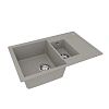 Кухонная мойка Lemark RAMZA 760 врезная из кварцгранита, с крылом, грей 9910039 Кухонная мойка Lemark RAMZA 760 врезная из кварцгранита, с крылом, грей 9910039