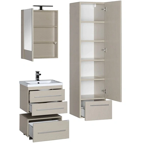 Комплект мебели Aquanet Нота NEW 58 светлый дуб (камерино) 00230293 Комплект мебели Aquanet Нота NEW 58 светлый дуб (камерино) 00230293