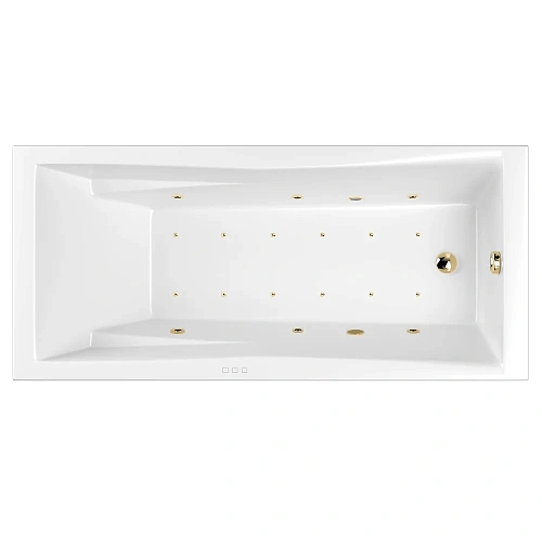 Акриловая ванна WHITECROSS Palace 170x75 "RELAX" золото гидромассажная 0104.170075.100.RELAX.GL Акриловая ванна WHITECROSS Palace 170x75 "RELAX" золото гидромассажная 0104.170075.100.RELAX.GL