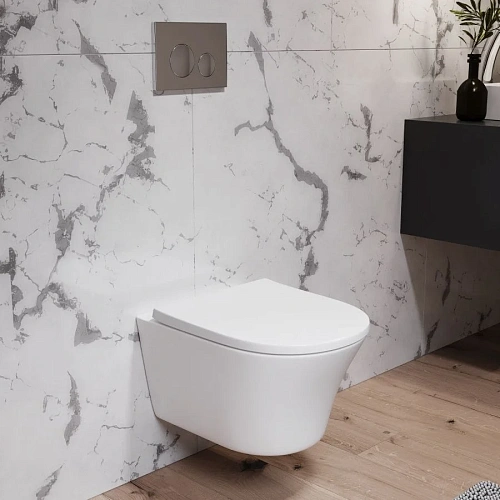 Унитаз подвесной Damixa Skyline DX35C1700SC безободковый с сиденьем микролифт Унитаз подвесной Damixa Skyline DX35C1700SC безободковый с сиденьем микролифт