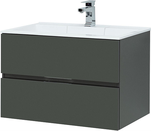 Тумба под раковину Aquanet Алвита 80 серый антрацит 00215120 Тумба под раковину Aquanet Алвита 80 серый антрацит 00215120