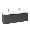 Картинка анонса товара «тумба под раковину villeroy &amp; boch subway 3.0 graphite / graphite c56701vr c56701vr»