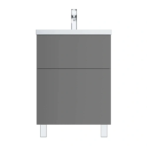 Тумба под раковину напольная AM.PM Gem M90FSX06022GM32 напольная, 60 см push-to-open, графит матовый Тумба под раковину напольная AM.PM Gem M90FSX06022GM32 напольная, 60 см push-to-open, графит матовый