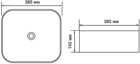 Раковина Aquanet City-1 накладная CITY-1 Раковина Aquanet City-1 накладная CITY-1