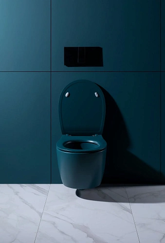 Унитаз подвесной Allen Brau Fantasy 4.11004.PT с крышкой, петроль Унитаз подвесной Allen Brau Fantasy 4.11004.PT с крышкой, петроль