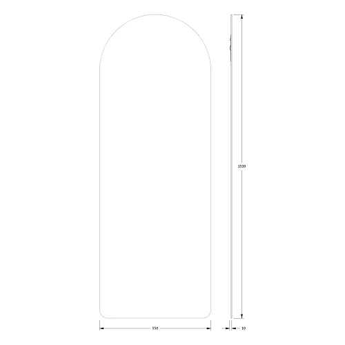 Зеркало Evoform Primary BY 0104 55х150 см со шлифованной кромкой Зеркало Evoform Primary BY 0104 55х150 см со шлифованной кромкой
