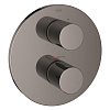 Картинка анонса товара «смеситель для ванны grohe grohtherm 3000, тёмный графит глянец (19468a00) внешняя часть термостата»
