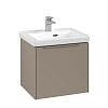 Картинка анонса товара «тумба под раковину villeroy &amp; boch subway 3.0 taupe / taupe c58002vm»