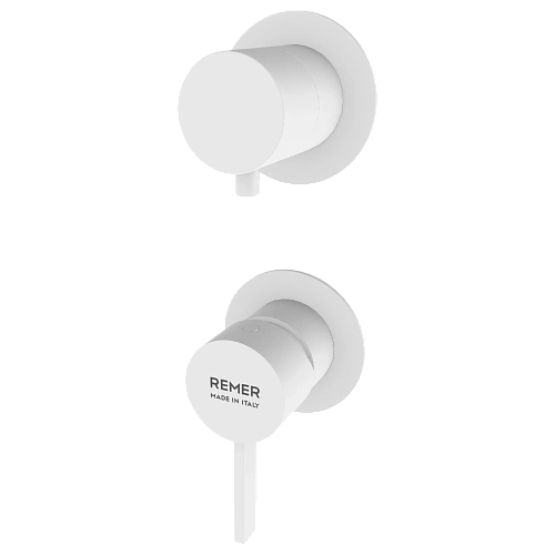Смеситель для душа Remer Metrica MC92PWBBO, белый матовый Смеситель для душа Remer Metrica MC92PWBBO, белый матовый