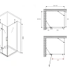 Душевой уголок ABBER Zart AG08120-S91 120x90 см универсальный, профиль хром, стекло прозрачное Душевой уголок ABBER Zart AG08120-S91 120x90 см универсальный, профиль хром, стекло прозрачное