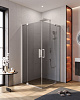 Картинка анонса товара «душевой уголок cezares slider-ah-2-80/90-100/110-grigio-cr 80-90x100-110см стекло тонированное (графит), профиль хром»
