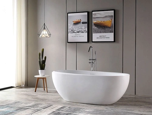 Ванна отдельностоящая ABBER AB9285 170x80 универсальная, белая акриловая Ванна отдельностоящая ABBER AB9285 170x80 универсальная, белая акриловая