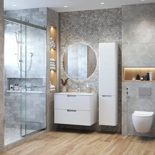 Шкаф-пенал PRATO Прато п6к-35 правый 240 04-00035-00 02 БЕЛ белый Шкаф-пенал PRATO Прато п6к-35 правый 240 04-00035-00 02 БЕЛ белый