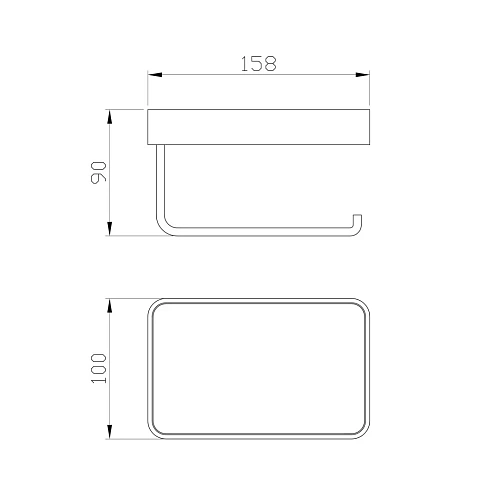 Держатель туалетной бумаги Wonzon & Woghand с полкой, брашированное золото (WW-8336-BG) Держатель туалетной бумаги Wonzon & Woghand с полкой, брашированное золото (WW-8336-BG)