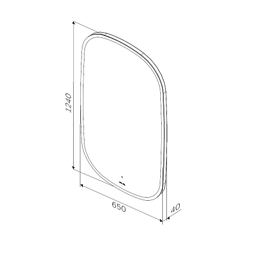 Зеркало AM.PM Func M8FMOX0651WGH с LED-подсветкой, сенсором, 65x124см Зеркало AM.PM Func M8FMOX0651WGH с LED-подсветкой, сенсором, 65x124см
