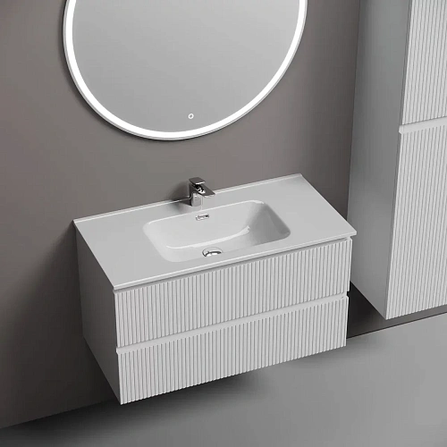 Тумба под раковину Sancos Snob T SNT90W 890х445х500 Bianco, подвесная Тумба под раковину Sancos Snob T SNT90W 890х445х500 Bianco, подвесная