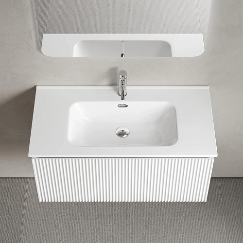 Тумба под раковину SANCOS Snob SNR1.090W R 1.0 890х445х406 Bianco подвесная Тумба под раковину SANCOS Snob SNR1.090W R 1.0 890х445х406 Bianco подвесная