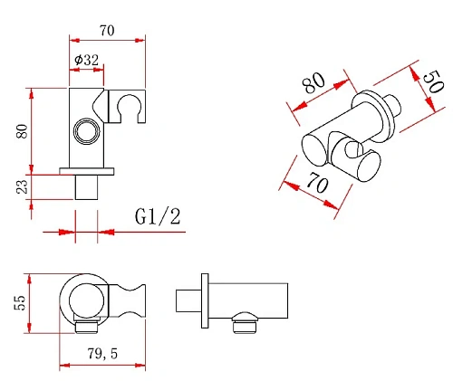 Душевая система BERGES VENTAS 3R, хром 073007 Душевая система BERGES VENTAS 3R, хром 073007