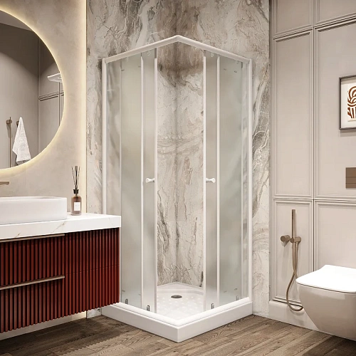 Душевой уголок Parly ZFQ81 с поддоном 80х80х190 Душевой уголок Parly ZFQ81 с поддоном 80х80х190