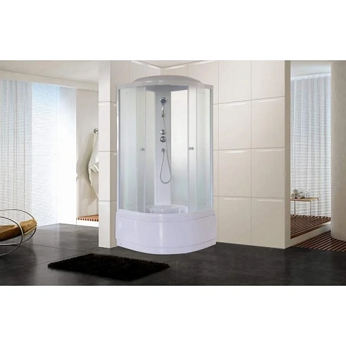 Душевая кабина Parly EF1021 1000x1000 профиль белый, стекло матовое Душевая кабина Parly EF1021 1000x1000 профиль белый, стекло матовое