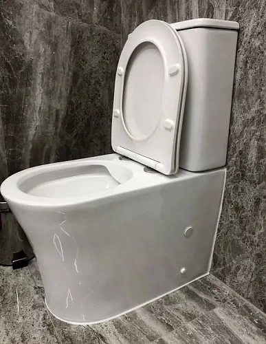 Унитаз напольный Ceruttispa ADIGE CT7836 безободковый, сиденье микролифт Унитаз напольный Ceruttispa ADIGE CT7836 безободковый, сиденье микролифт