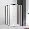 Картинка анонса товара «душевой уголок cezares molveno-rh-22-120/110-p-cr 120x110см стекло рифленое, профиль хром»