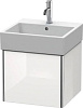 Картинка анонса товара «тумба под раковину duravit xsquare s409202222 подвесная 48 см белая глянцевый»