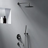 Душевая система Damixa Scandinavian Pure 936510300 встраиваемая с изливом, черн Душевая система Damixa Scandinavian Pure 936510300 встраиваемая с изливом, черн