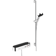 Душевая система Hansgrohe Pulsify S Showerpipe 105 3jet с термостатом для ванны, штанга 90 см 24270000. Душевая система Hansgrohe Pulsify S Showerpipe 105 3jet с термостатом для ванны, штанга 90 см 24270000.