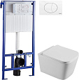 Инсталляция для унитаза STWORKI Бурос BU-04up 510163 с кнопкой смыва 230824 белой 589629 Инсталляция для унитаза STWORKI Бурос BU-04up 510163 с кнопкой смыва 230824 белой 589629