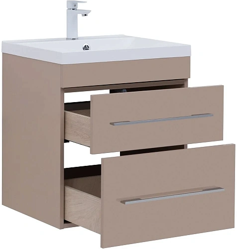 Тумба под раковину Aquanet Верона 60 капучино (2 ящика) 00304536 Тумба под раковину Aquanet Верона 60 капучино (2 ящика) 00304536