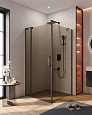 Душевой уголок CEZARES SLIDER-AH-1-100-90/100-BR-NERO 90-100x100см стекло тонированное (бронза), профиль черный Душевой уголок CEZARES SLIDER-AH-1-100-90/100-BR-NERO 90-100x100см стекло тонированное (бронза), профиль черный