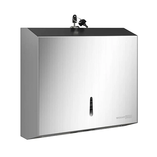 Диспенсер WasserKRAFT K-10091 для бумажных полотенец никель Диспенсер WasserKRAFT K-10091 для бумажных полотенец никель