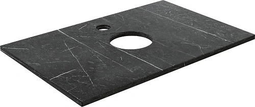 Тумба с раковиной DIWO Элиста 80 черный мрамор с раковиной Moduo 55 Leaf 573386 Тумба с раковиной DIWO Элиста 80 черный мрамор с раковиной Moduo 55 Leaf 573386