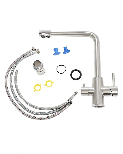 Смеситель для кухни Orange Steel M99-008ni с каналом питьевой воды, никель Смеситель для кухни Orange Steel M99-008ni с каналом питьевой воды, никель