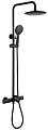 Душевая система ABBER Thermostat AF8516B с термостатом и изливом, черная матовая Душевая система ABBER Thermostat AF8516B с термостатом и изливом, черная матовая