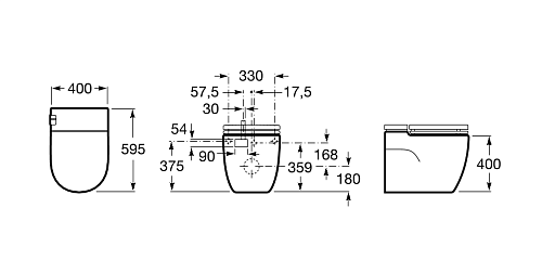 Унитаз SMART Roca Meridian In-Tank 893303000 Унитаз SMART Roca Meridian In-Tank 893303000