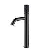 Картинка анонса товара «смеситель для раковины boheme stick 122-sgm-mr-b shine gun metal mramor black»