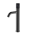 Детальная картинка товара «смеситель для раковины boheme stick 122-sgm-mr-b shine gun metal mramor black»