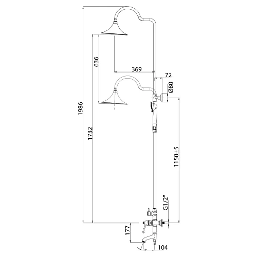 Душевая система Lemark Greek LM5562GG, золото Душевая система Lemark Greek LM5562GG, золото