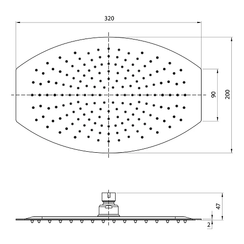 Верхний душ Lemark LM9485S хром Верхний душ Lemark LM9485S хром