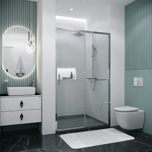 Душевая дверь GROSSMAN Style 100.K33.05.130.10.00 (130x195) хром, стекло прозрачное Душевая дверь GROSSMAN Style 100.K33.05.130.10.00 (130x195) хром, стекло прозрачное