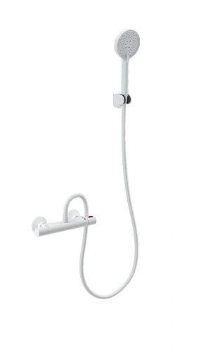 Смеситель для душа Wonzon & Woghand с термостатом, белый матовый (WW-B1005-A-MW) Смеситель для душа Wonzon & Woghand с термостатом, белый матовый (WW-B1005-A-MW)