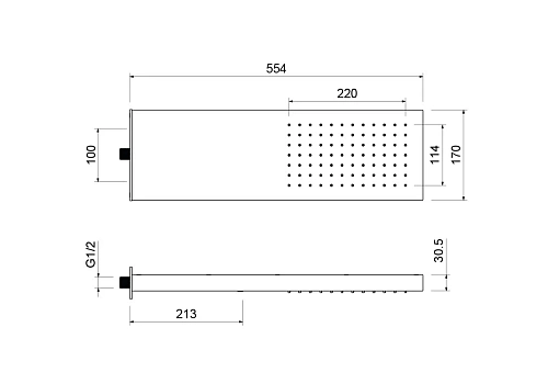Верхний душ Aquatek AQ2084MB Черный матовый Верхний душ Aquatek AQ2084MB Черный матовый