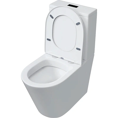 Унитаз напольный GROSSMAN GR-4458S 640x360x835 безободковый с тонкой крышкой Унитаз напольный GROSSMAN GR-4458S 640x360x835 безободковый с тонкой крышкой