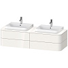 Картинка анонса товара «тумба под раковину duravit happy d.2 plus hp4974b2222 подвесная 160 см белая»