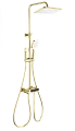 Душевая система Wonzon & Woghand с термостатом, брашированное золото (WW-B3112-BG) Душевая система Wonzon & Woghand с термостатом, брашированное золото (WW-B3112-BG)