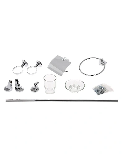 Комплект аксессуаров Orange Y01-888cr для ванной комнаты (6 предметов) хром Комплект аксессуаров Orange Y01-888cr для ванной комнаты (6 предметов) хром