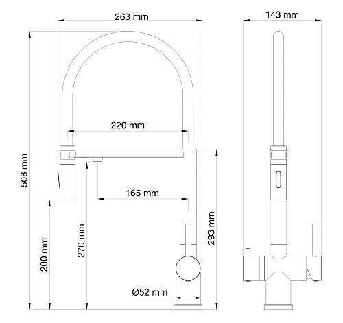 Смеситель для кухни Wonzon & Woghand с гибким изливом и подключением фильтра, черный матовый (WW-88458009-MB) Смеситель для кухни Wonzon & Woghand с гибким изливом и подключением фильтра, черный матовый (WW-88458009-MB)